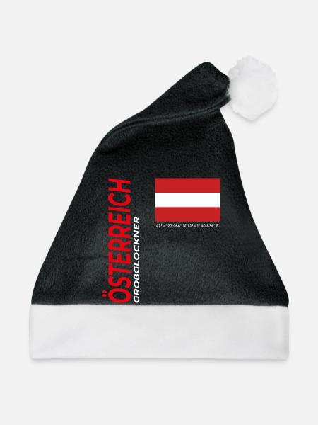 Großglockner - Weihnachtsmütze - Schwarz/Weiß