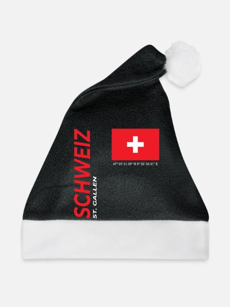 St. Gallen - Weihnachtsmütze - Schwarz/Weiß