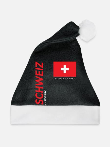 Luzern - Weihnachtsmütze - Schwarz/Weiß