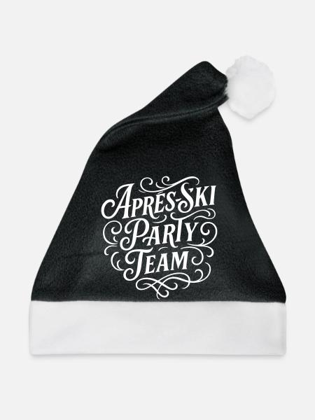 Apres Ski Party Team - Weihnachtsmütze - Schwarz/Weiß