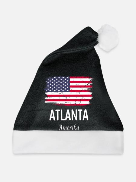 Atlanta - Weihnachtsmütze - Schwarz/Weiß