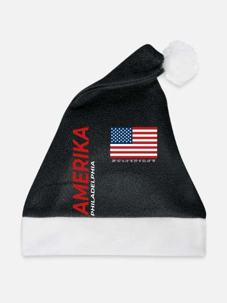 Philadelphia - Weihnachtsmütze - Schwarz/Weiß