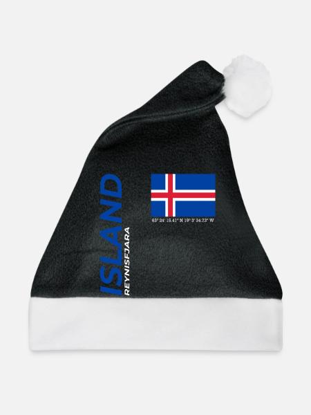 Reynisfjara - Weihnachtsmütze - Schwarz/Weiß