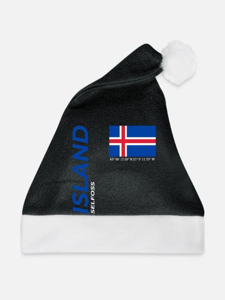 Selfoss - Weihnachtsmütze - Schwarz/Weiß