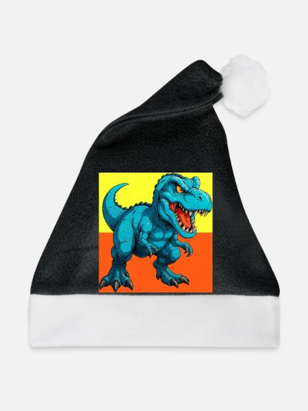 Dinosaurier - Weihnachtsmütze - Schwarz/Weiß
