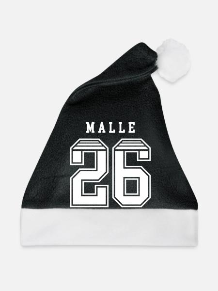 Malle 26 Trikot - Weihnachtsmütze - Schwarz/Weiß