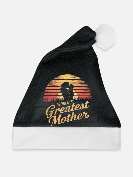 Die größte Mutter der Welt - Weihnachtsmütze - Schwarz/Weiß