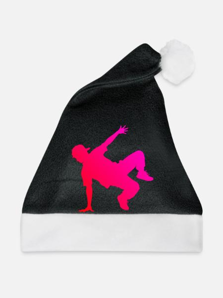 Geschenkidee für einen Breakdancer mit Streetdance - Weihnachtsmütze - Schwarz/Weiß