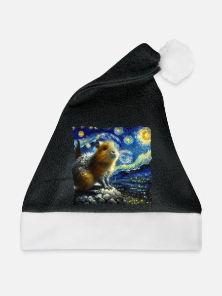 Aguti Starry Night - Weihnachtsmütze - Schwarz/Weiß