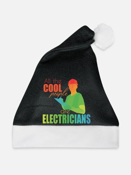 Elektriker - Weihnachtsmütze - Schwarz/Weiß