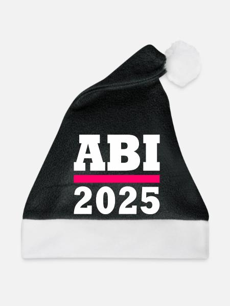 Abi 2025 - Weihnachtsmütze - Schwarz/Weiß