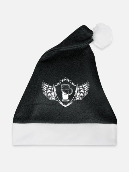 Kaffee Wappen - Weihnachtsmütze - Schwarz/Weiß