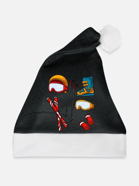 Ski Zubehör - Weihnachtsmütze - Schwarz/Weiß