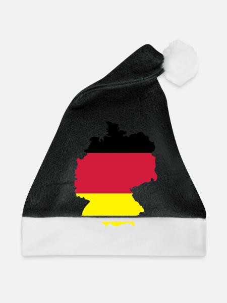 Deutschland - Weihnachtsmütze - Schwarz/Weiß