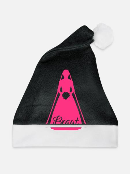 Braut - Weihnachtsmütze - Schwarz/Weiß
