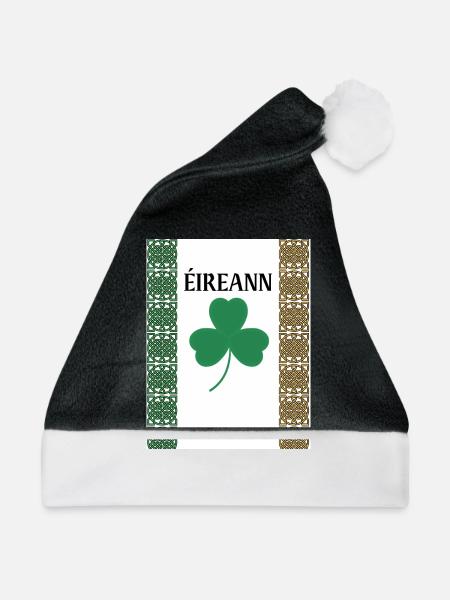 Irland - Weihnachtsmütze - Schwarz/Weiß