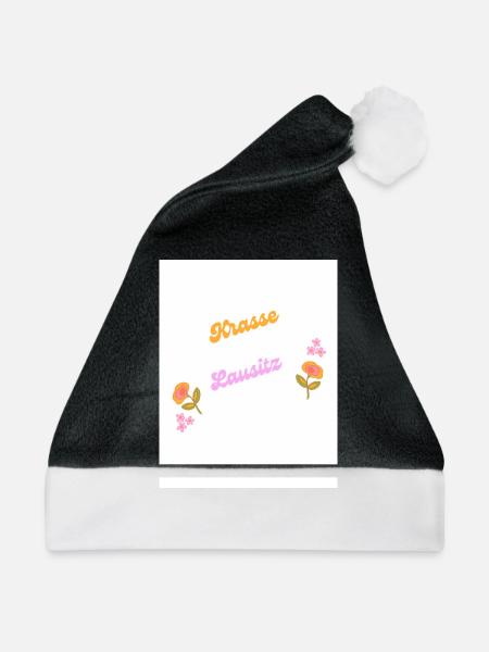 Lausitz - Weihnachtsmütze - Schwarz/Weiß - Vorne