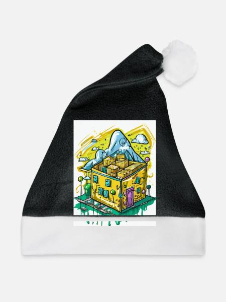 Es rappelt im Karton - Weihnachtsmütze - Schwarz/Weiß
