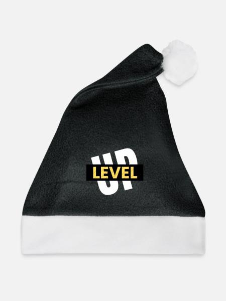 Levelup - Weihnachtsmütze - Schwarz/Weiß
