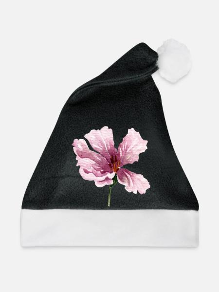 blume - Weihnachtsmütze - Schwarz/Weiß