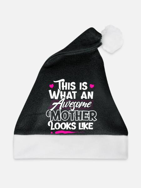Mama Mutter - Weihnachtsmütze - Schwarz/Weiß