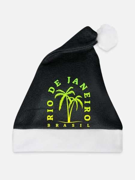 Rio Palm Neon Brasil - Weihnachtsmütze - Schwarz/Weiß