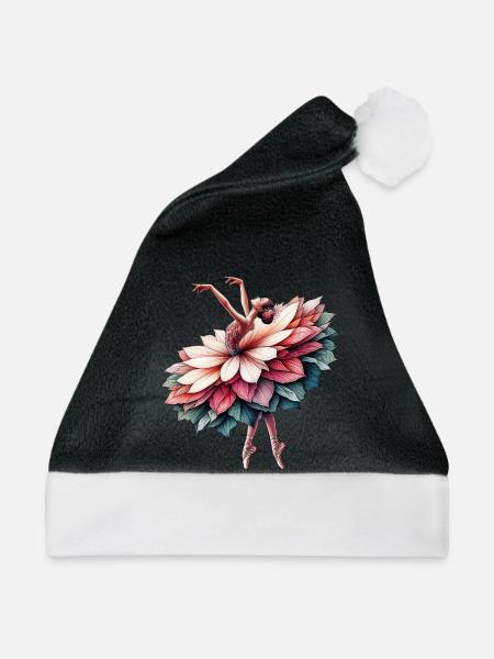 Balletttänzerin mit Tutu - Weihnachtsmütze - Schwarz/Weiß