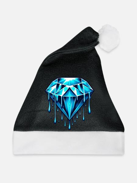 Diamant - Weihnachtsmütze - Schwarz/Weiß