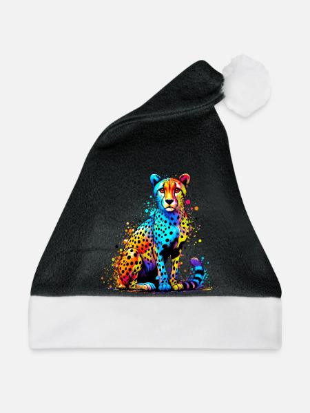 Gepard - Weihnachtsmütze - Schwarz/Weiß