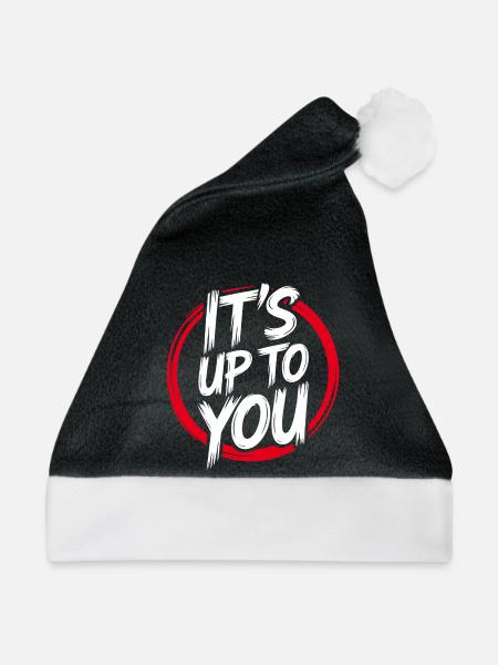 Its Up To You – Empowerment - Weihnachtsmütze - Schwarz/Weiß