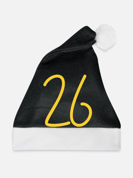 26 - Weihnachtsmütze - Schwarz/Weiß