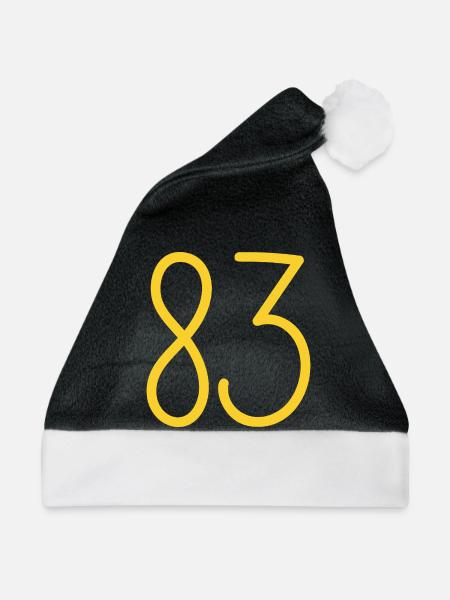 83 - Weihnachtsmütze - Schwarz/Weiß