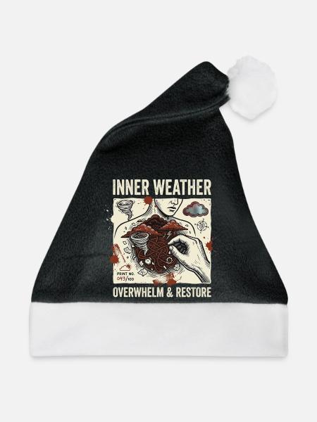 Inner Weather - Weihnachtsmütze - Schwarz/Weiß