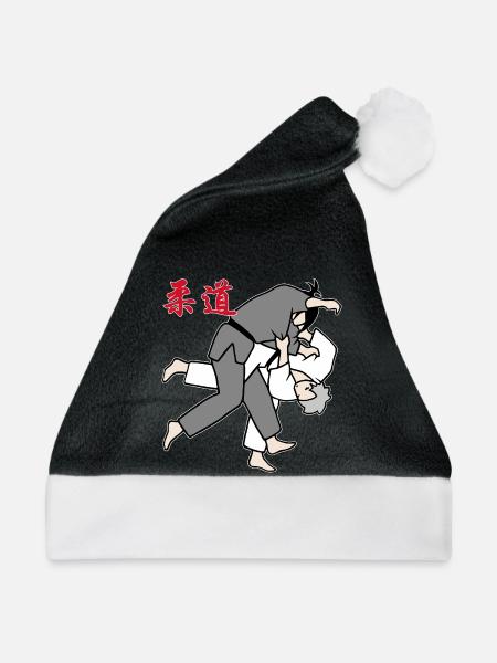 Judo - Uchi mata - Weihnachtsmütze - Schwarz/Weiß