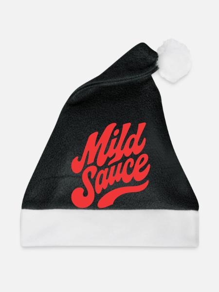 Wild Sauce Retro Script - Weihnachtsmütze - Schwarz/Weiß