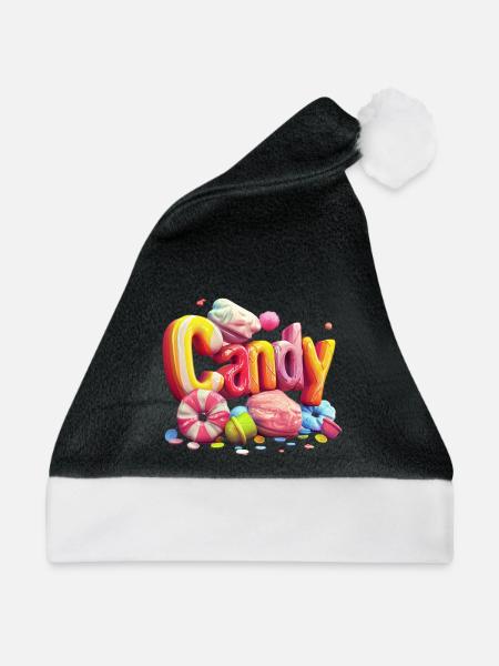 Candy Lover - Weihnachtsmütze - Schwarz/Weiß