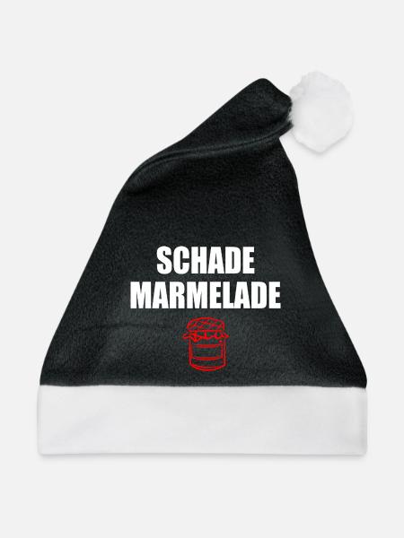 Schade Marmelade - Weihnachtsmütze - Schwarz/Weiß - Vorne