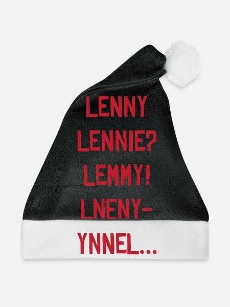 Lenny Lennie Rot Tot - Weihnachtsmütze - Schwarz/Weiß - Vorne