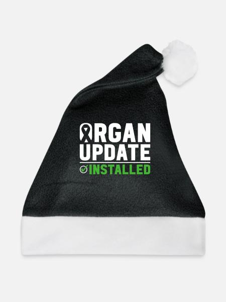 Organspender Organtransplantation Organspende - Weihnachtsmütze - Schwarz/Weiß - Vorne