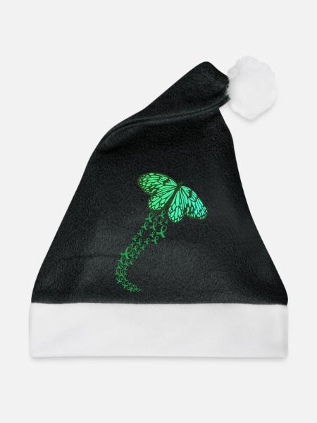 Organspender Organtransplantation Organspende - Weihnachtsmütze - Schwarz/Weiß - Vorne