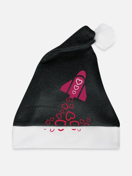 peace rocket pink - Weihnachtsmütze - Schwarz/Weiß