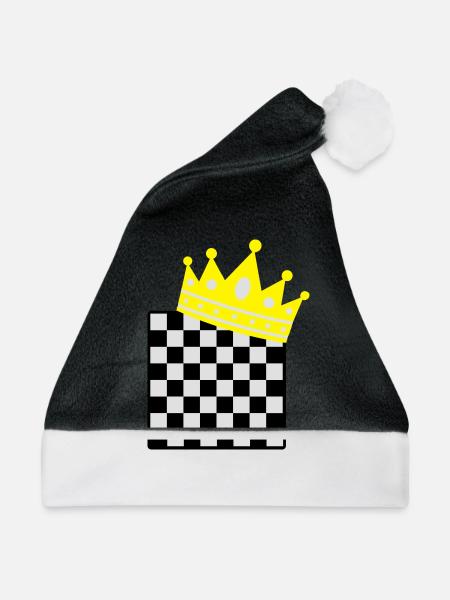 chess king - Weihnachtsmütze - Schwarz/Weiß