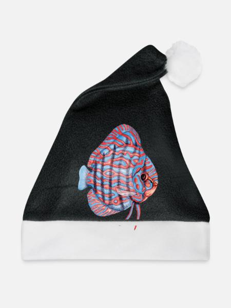 Diskus - Weihnachtsmütze - Schwarz/Weiß
