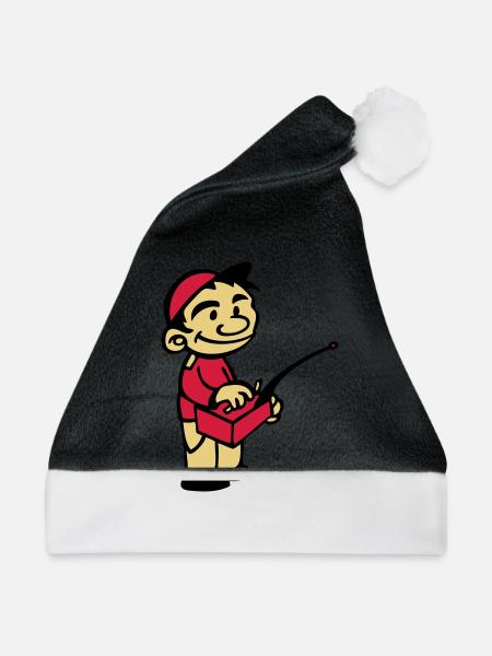 modell Kind mit Modellfunksteuerung - Weihnachtsmütze - Schwarz/Weiß