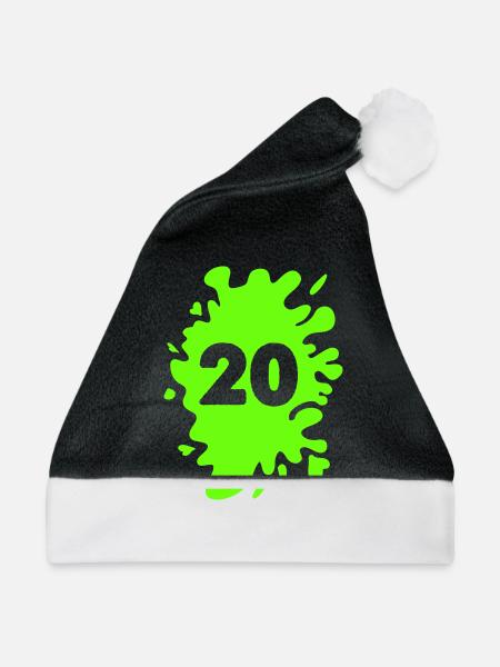 Klecks 20 - Weihnachtsmütze - Schwarz/Weiß