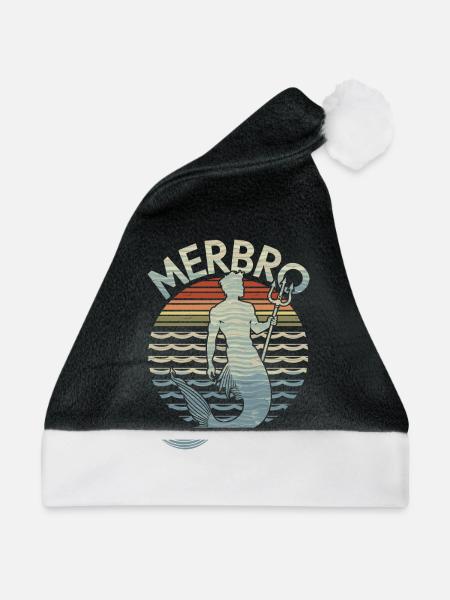 Merbro - Leben wie ein Wassermann - Weihnachtsmütze - Schwarz/Weiß
