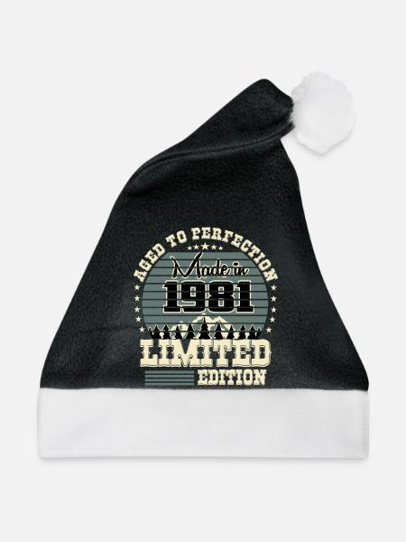 1981 Limited Edition - Weihnachtsmütze - Schwarz/Weiß