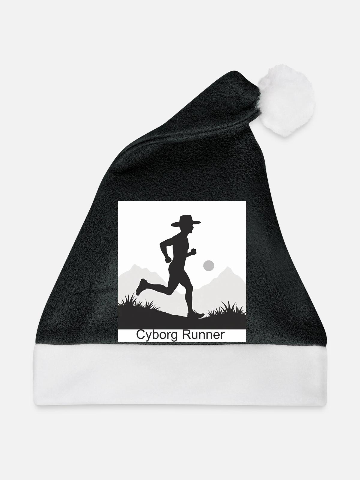 Cyborg Runner - Weihnachtsmütze - Schwarz/Weiß - Vorne