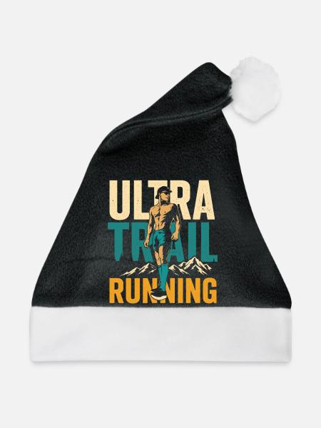 Ultra-Trailrunning - Weihnachtsmütze - Schwarz/Weiß