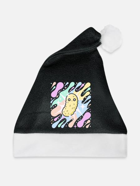 Pastellstern-Einmache - Weihnachtsmütze - Schwarz/Weiß